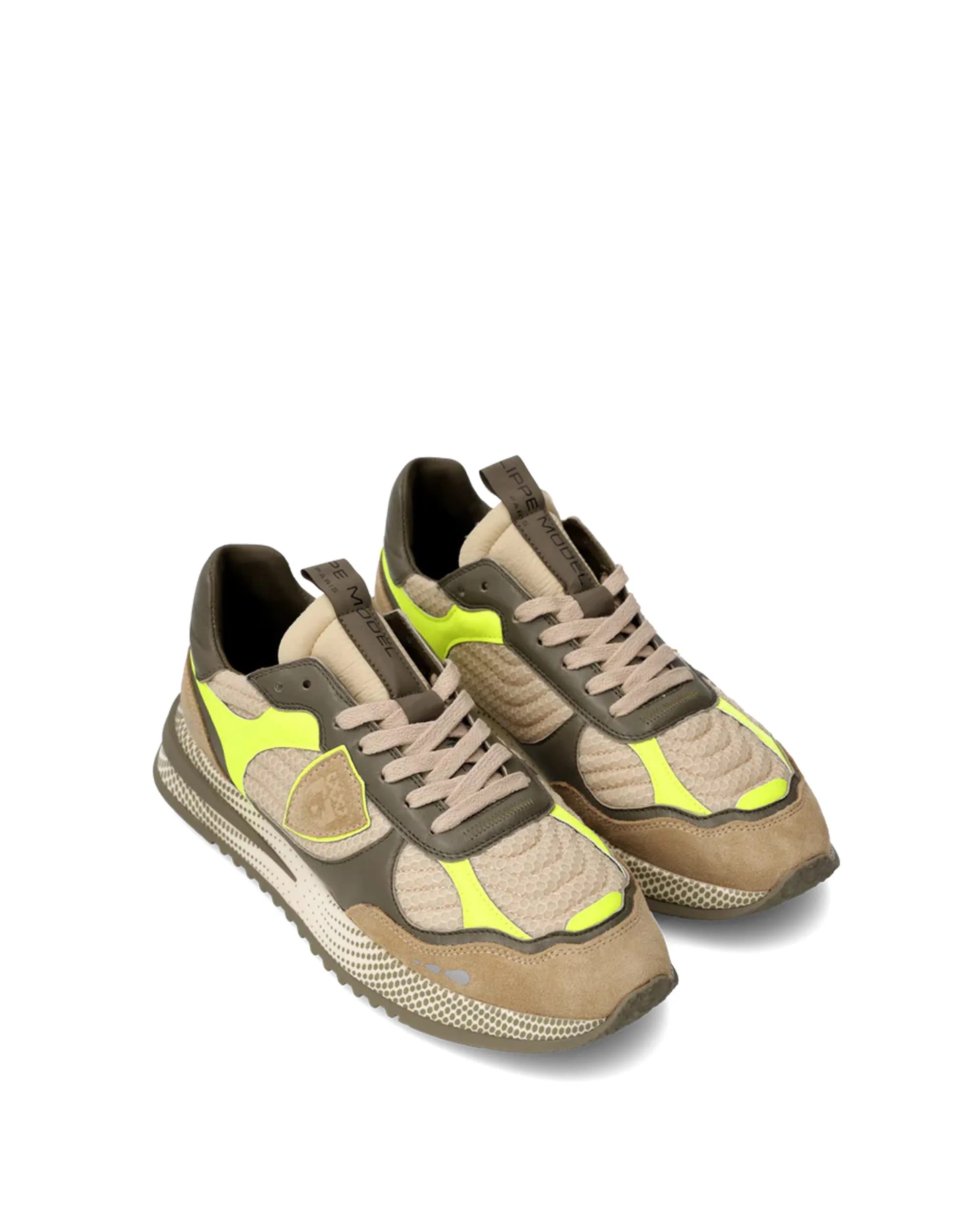 Philippe Model Sneakers Olympique Running Uomo Militare/Giallo