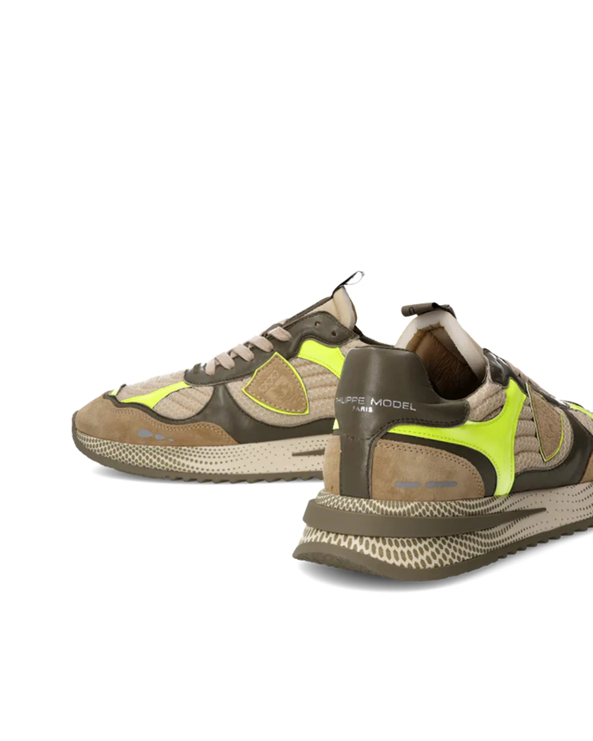 Philippe Model Sneakers Olympique Running Uomo Militare/Giallo