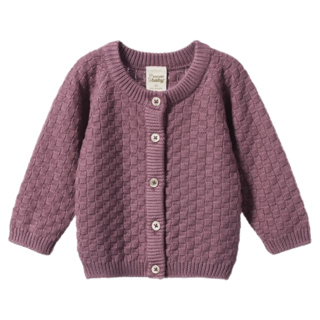 Piper Cardigan - Twilight Basket Knit