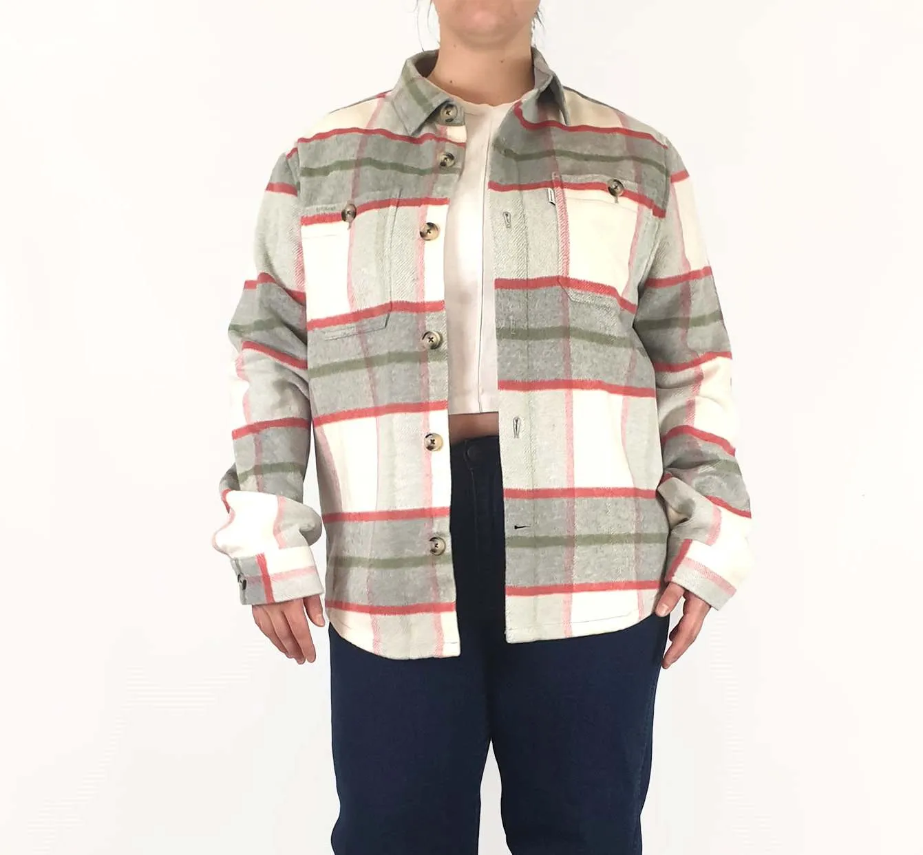 Plaid oversize light jacket size XL