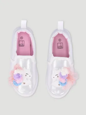 Pre-Girls Slip-On Sneaker - White