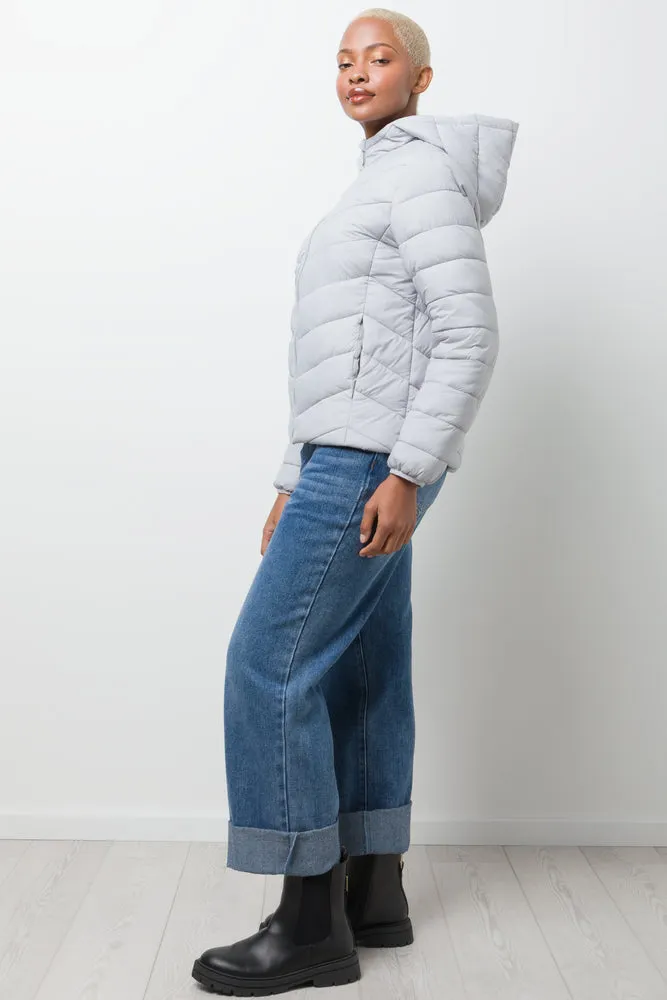 Puffer Jacket Light Grey
