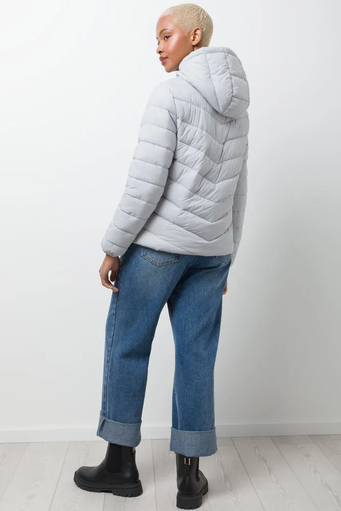 Puffer Jacket Light Grey
