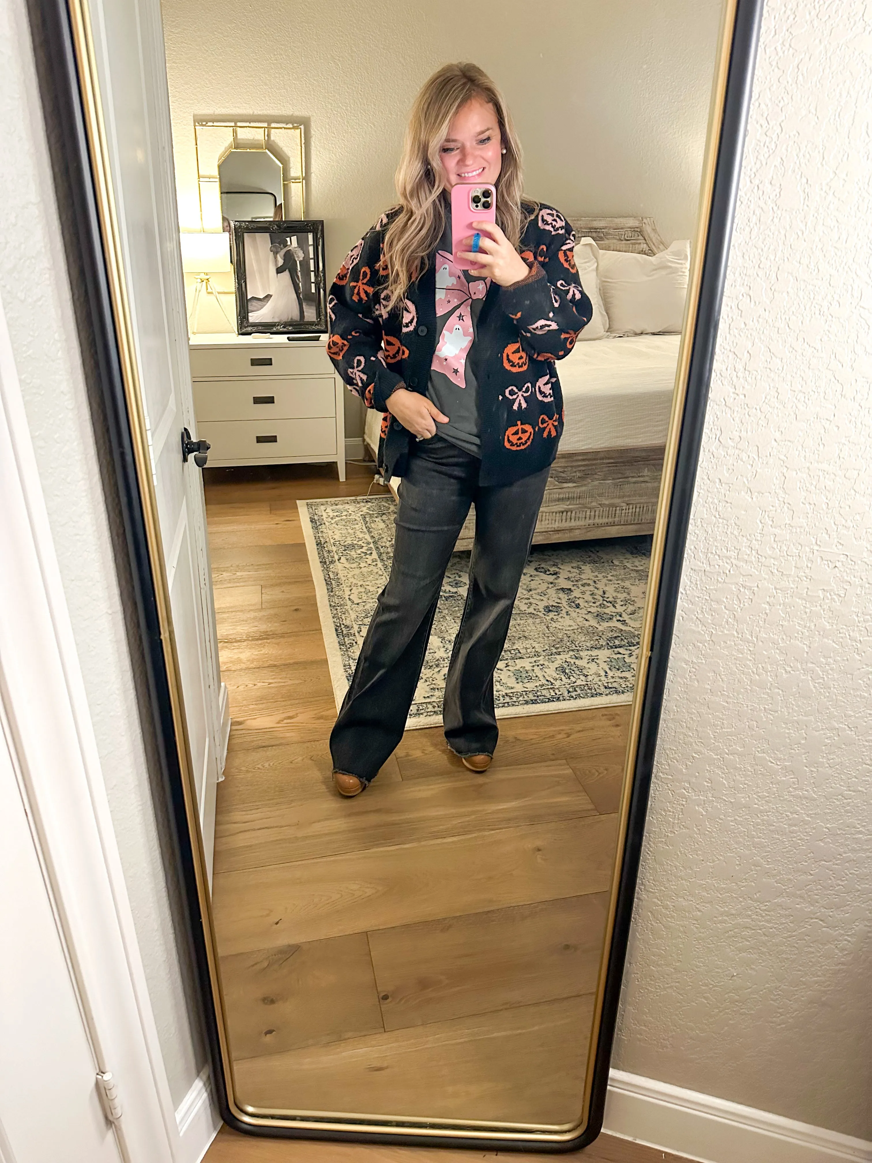 Pumpkin Bow Cardigan