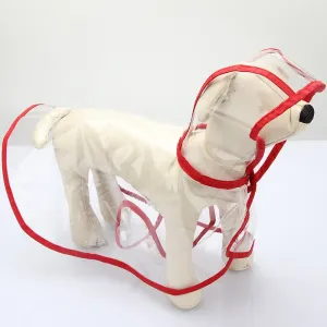 PVC Transparent Wearing Dog Raincoats
