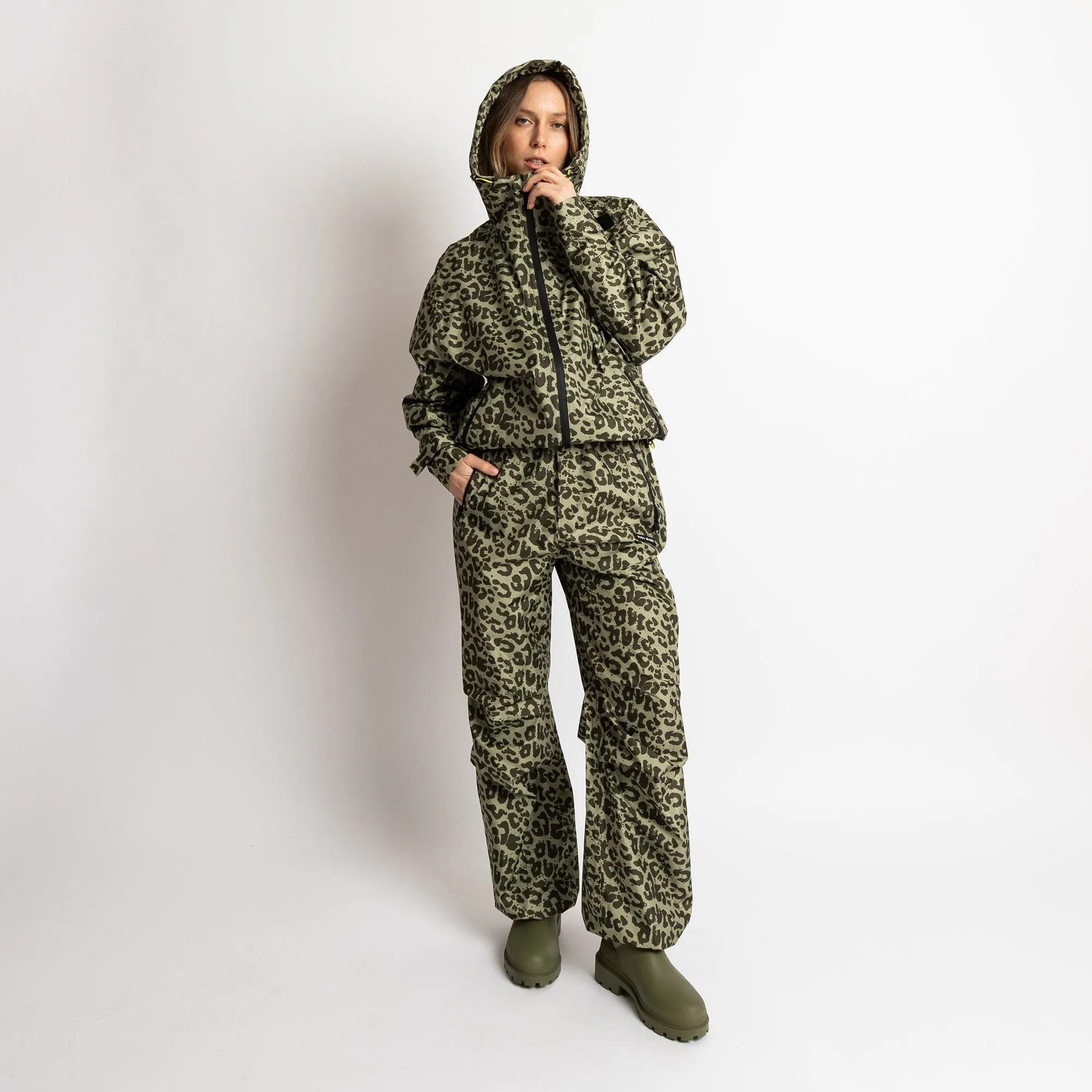 Rain Pants leo splashes olive/pale olive