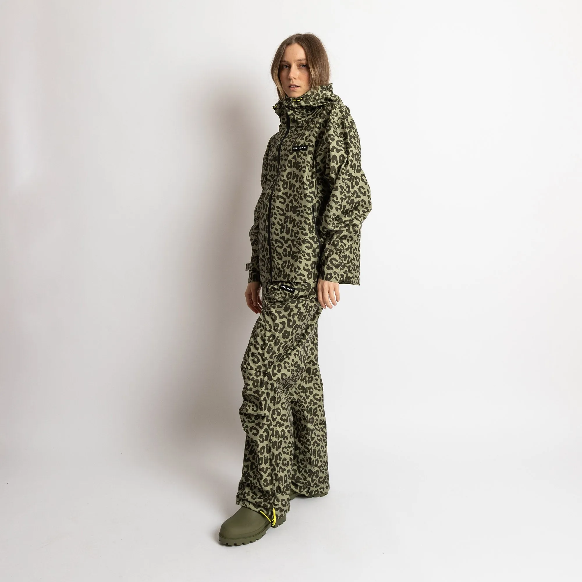 Rain Pants leo splashes olive/pale olive