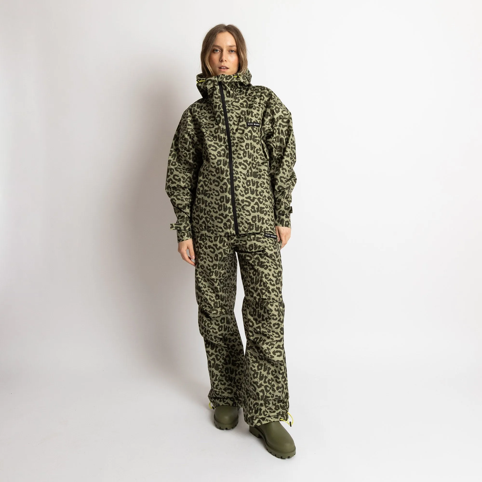 Rain Pants leo splashes olive/pale olive