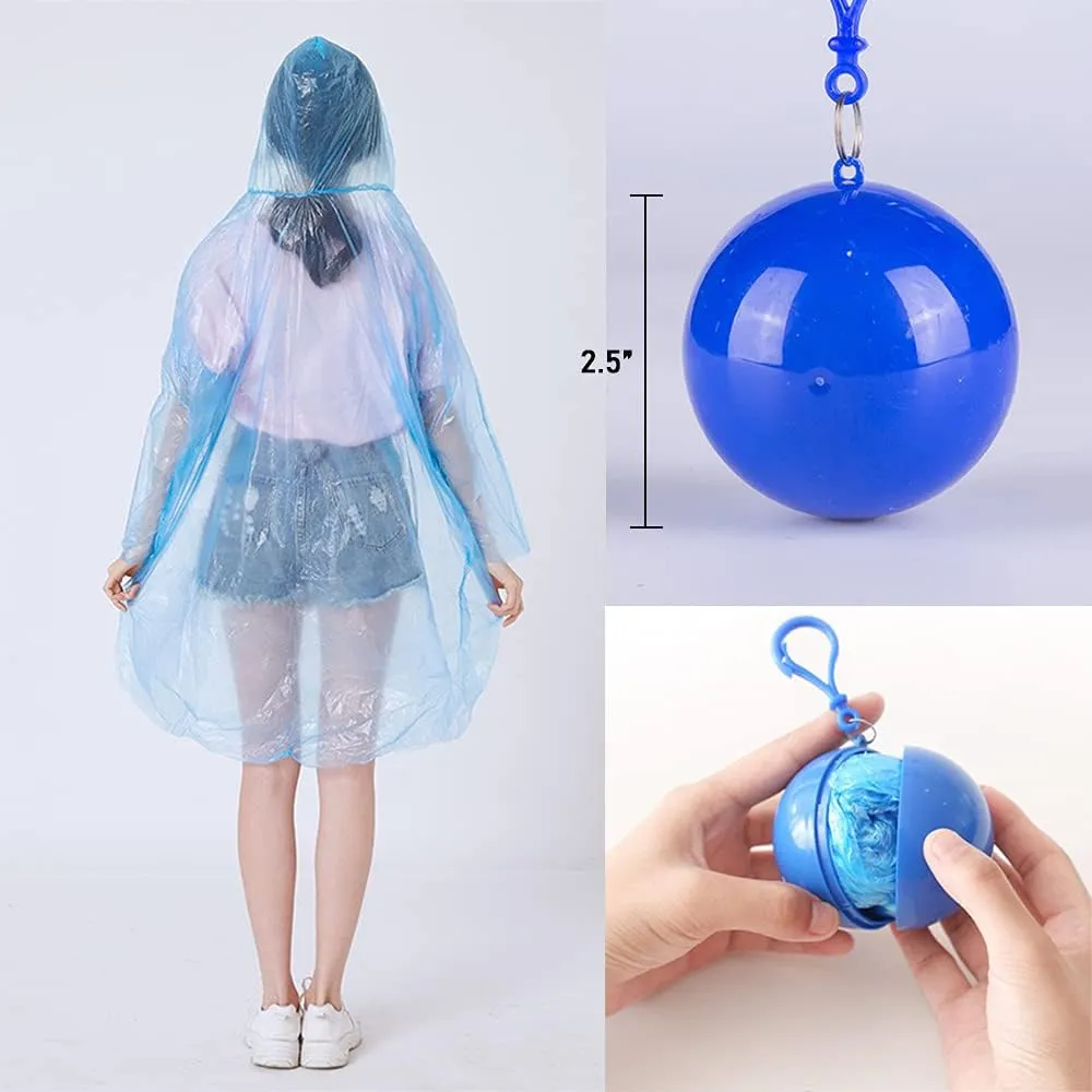 Raincoat Rain Cover Handcrafted Portable Ball Disposable Transparent Emergency (random Raincoats color) Coat Highly functional Waterproof