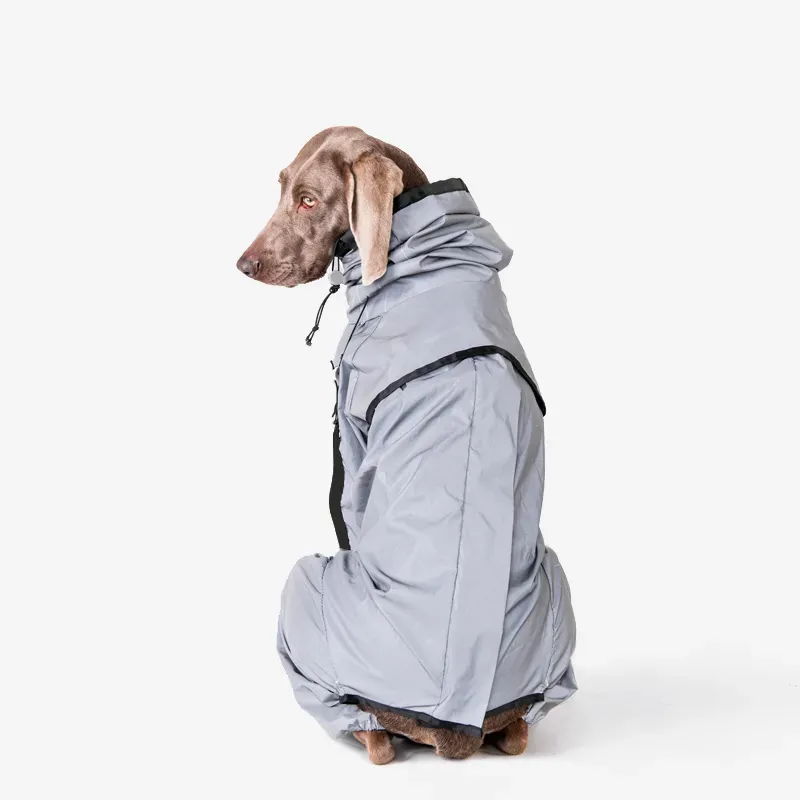Reflective All-weather Space Coat Waterproof Dog Raincoat