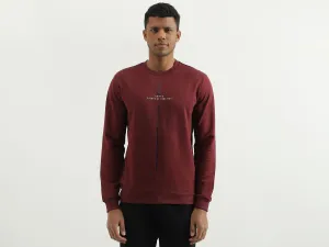 Regular Fit Round Neck Solid Sweatshirt