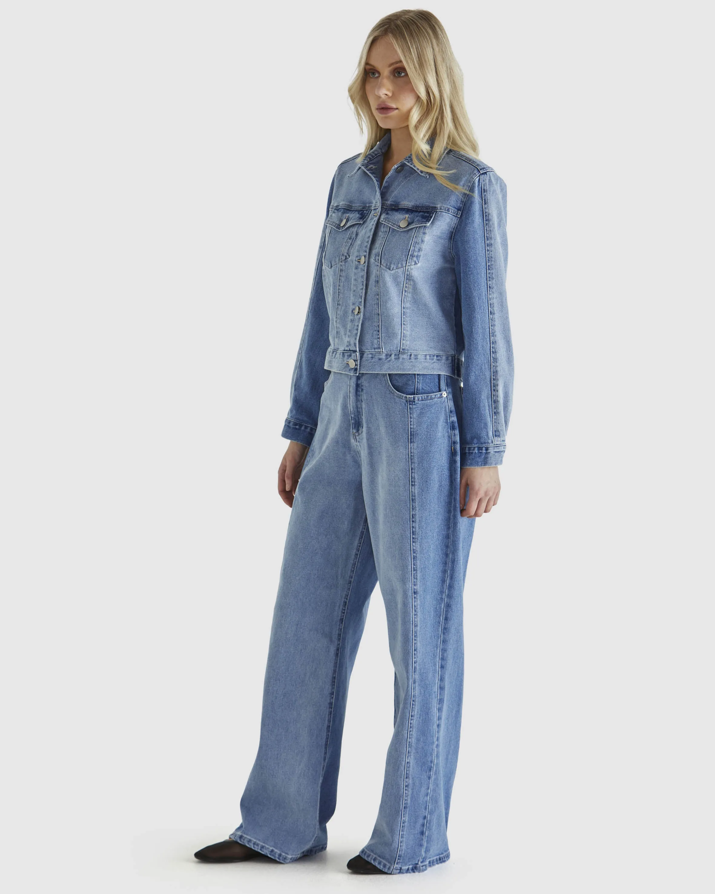 Sass Rylie Jacket - Mixed Denim