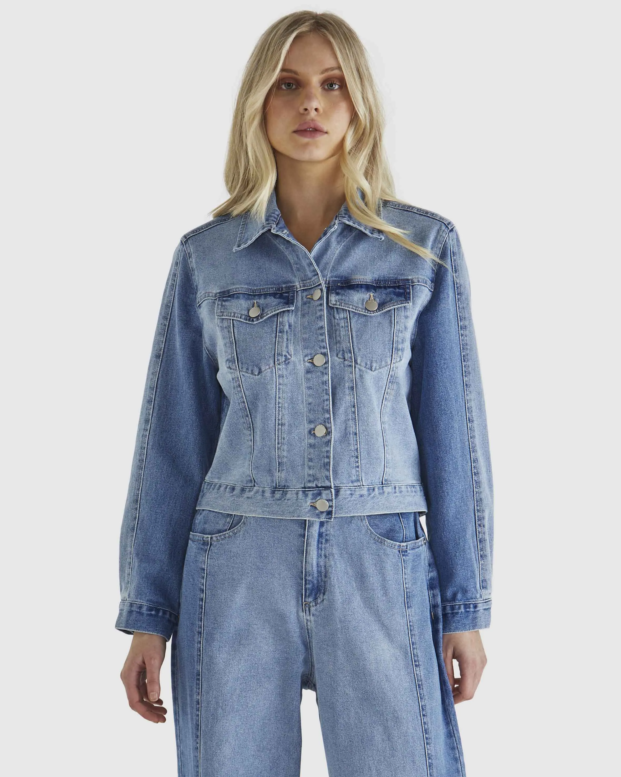 Sass Rylie Jacket - Mixed Denim