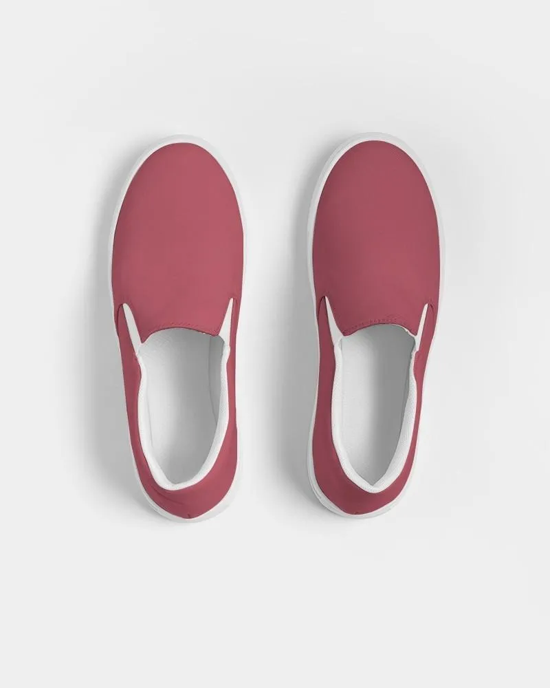 Shaded Midtone Pink Slip-On Canvas Sneakers | Men's | C0M80Y40K30