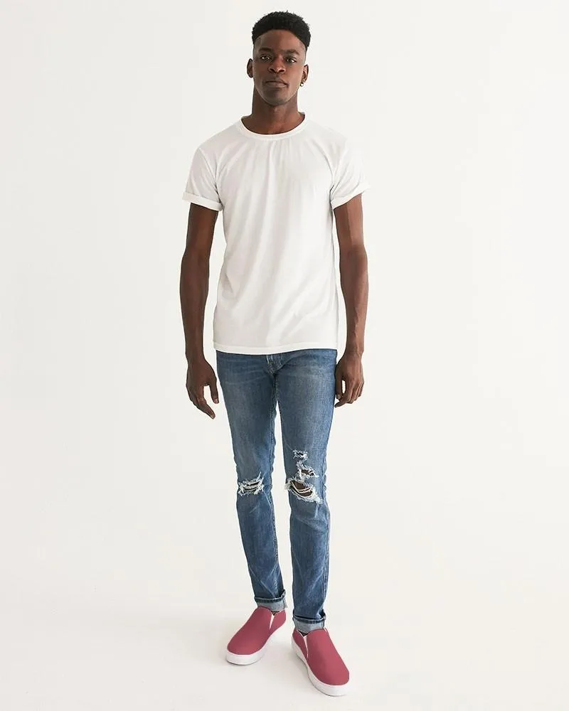 Shaded Midtone Pink Slip-On Canvas Sneakers | Men's | C0M80Y40K30
