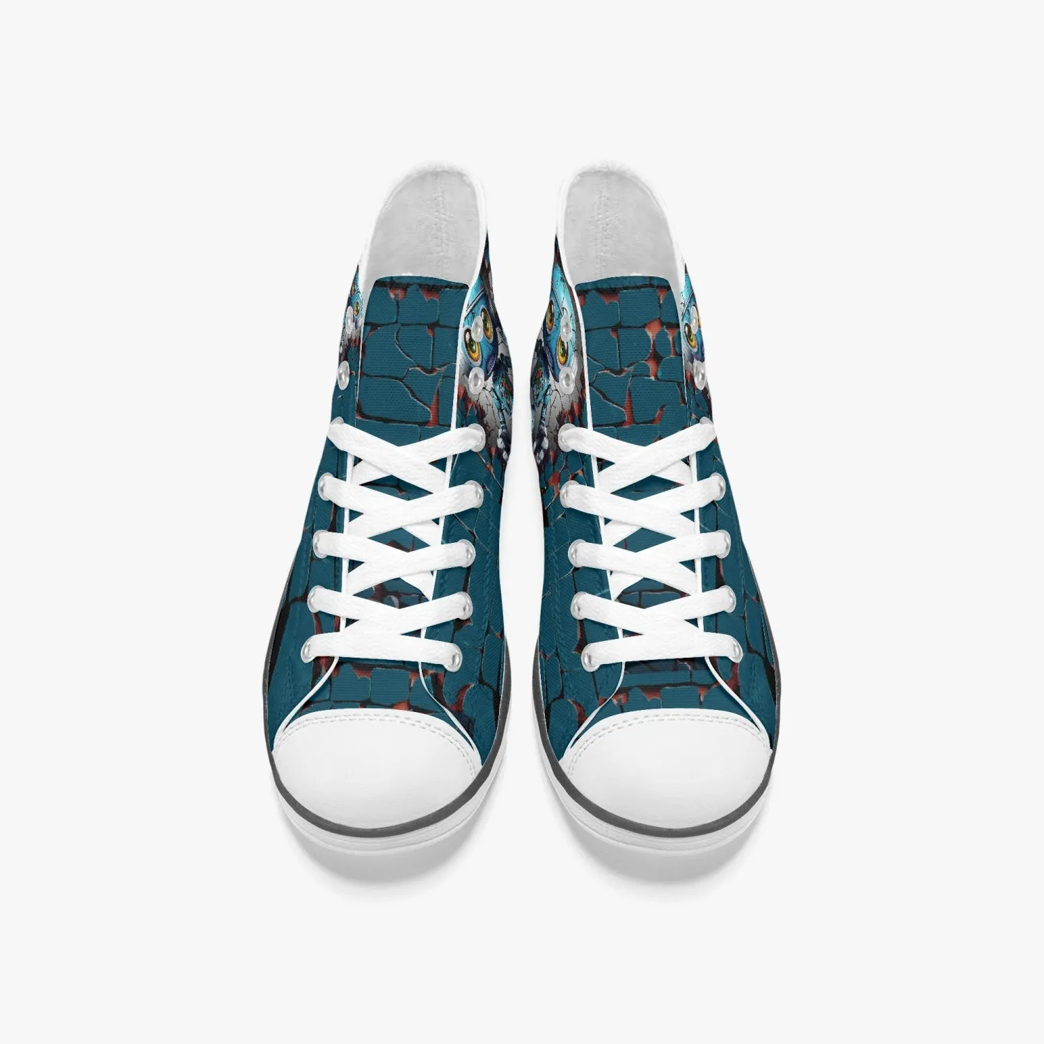 Smash & Dash: 3D Robot High-Tops Canvas Shoe for Boys
