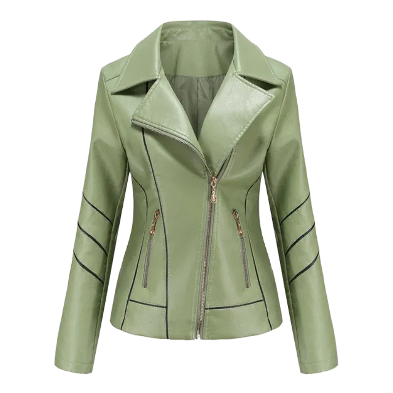 Sophisticated Leather Jacket by Hannie: Elegant Design