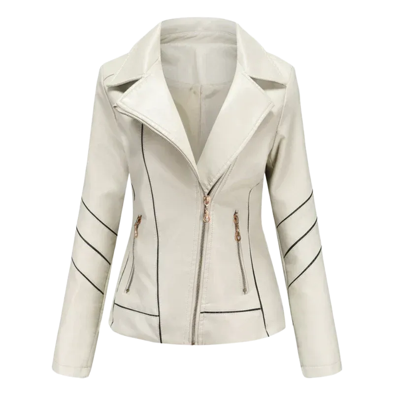 Sophisticated Leather Jacket by Hannie: Elegant Design