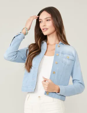 Spartina 449 Leah Denim Jacket Grove Wash