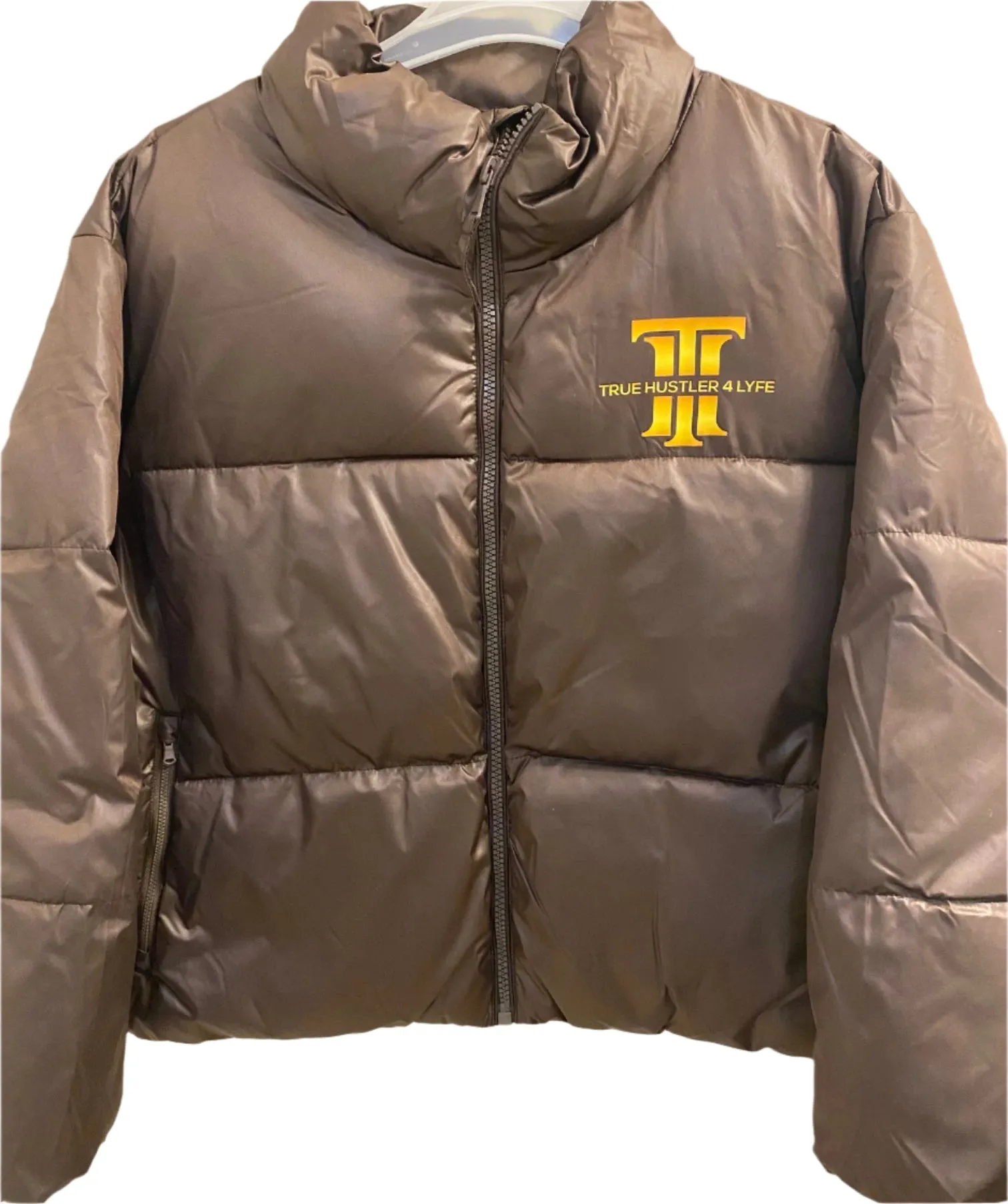 TH4L: Elite Cropped Puffer Jacket for Women-Cocoa Mocha