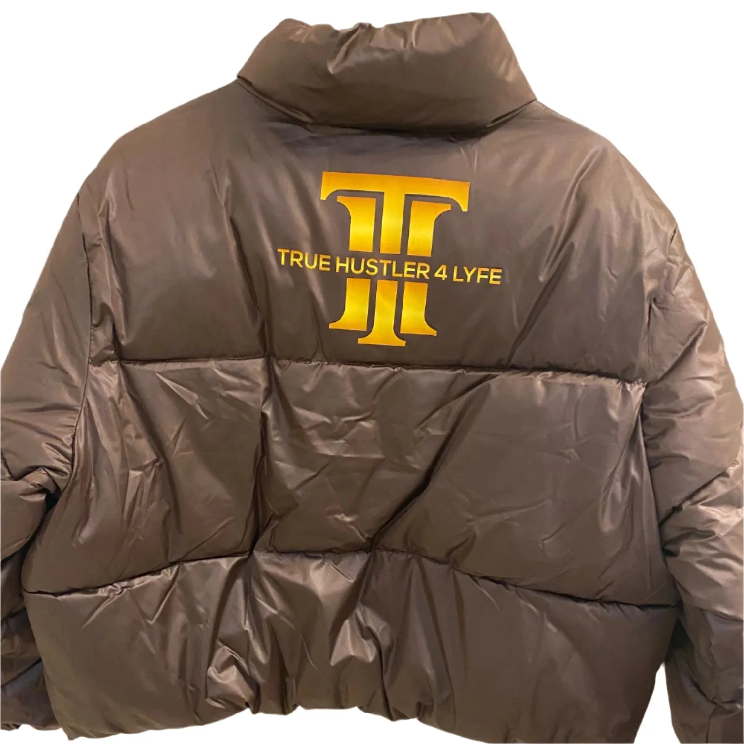 TH4L: Elite Cropped Puffer Jacket for Women-Cocoa Mocha