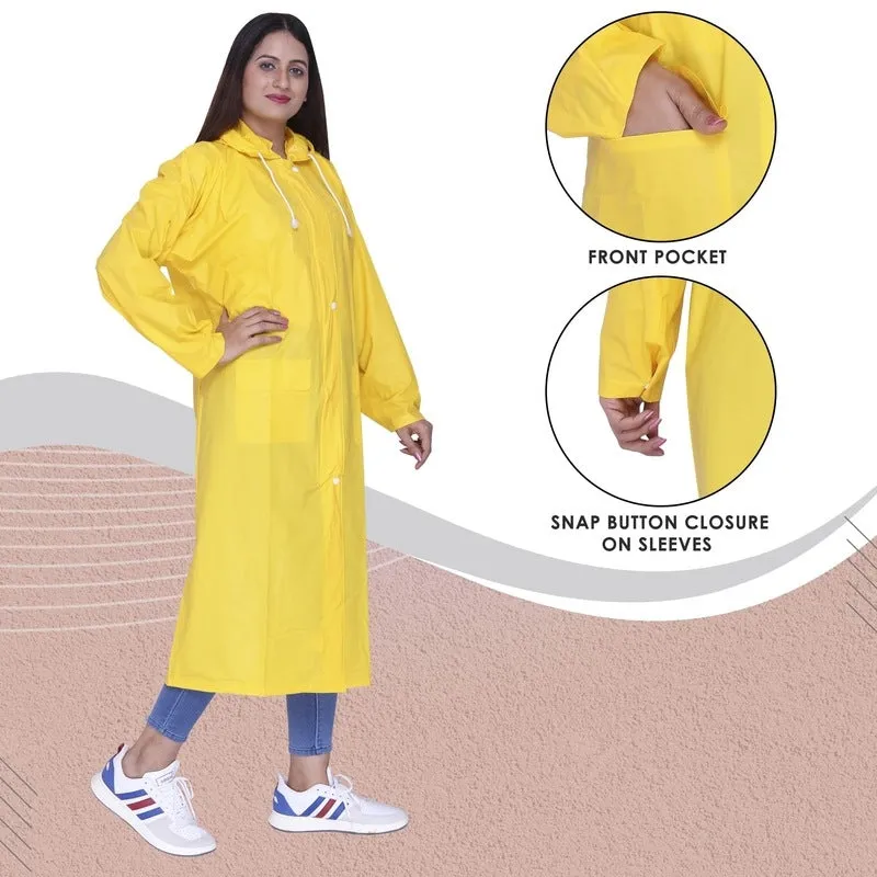 THE CLOWNFISH Raincoats for Women Waterproof Reversible Double Layer. Brilliant Series (Magenta, XX-Large)