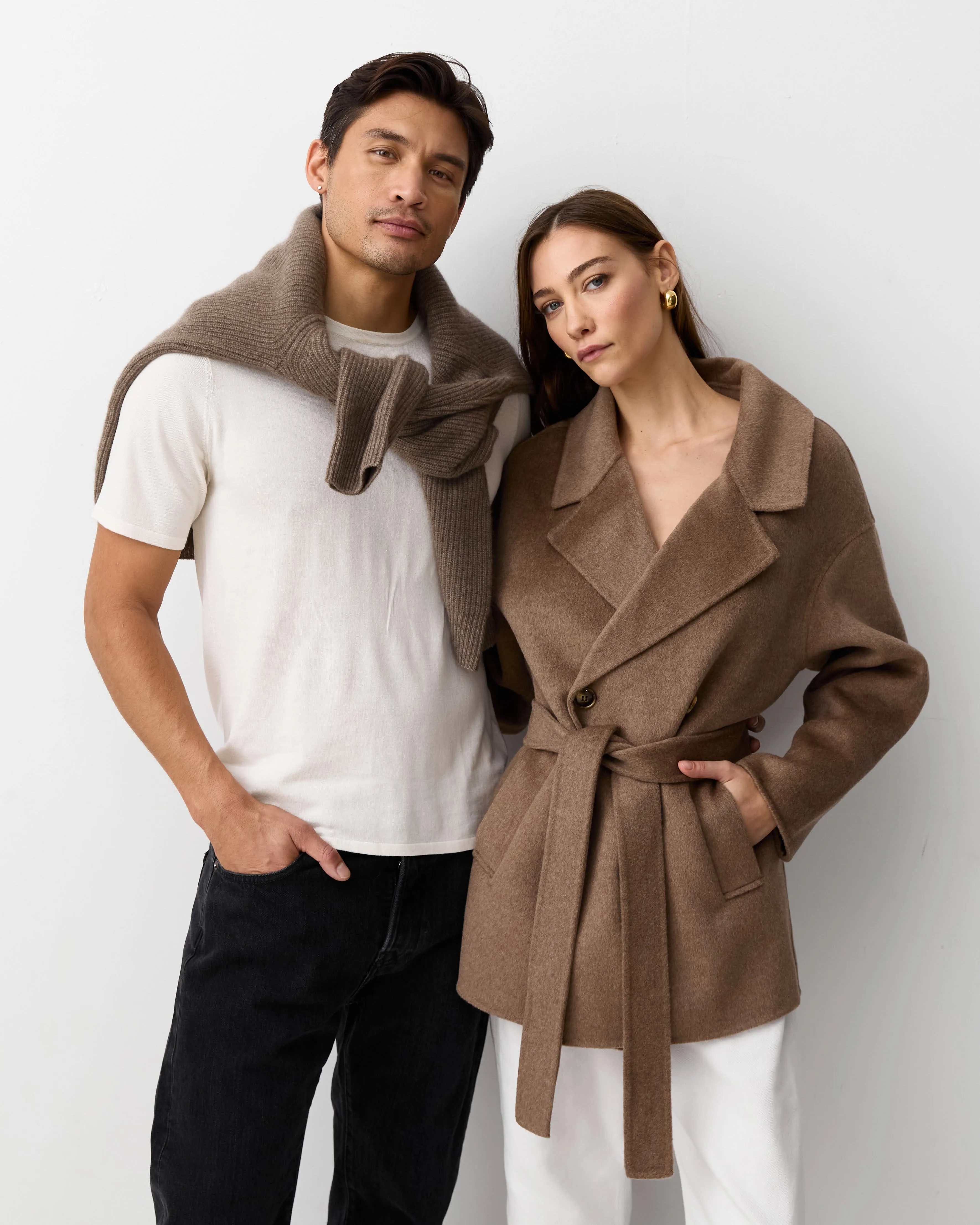 THE LONDON JACKET - CHOCOLATE MELANGE