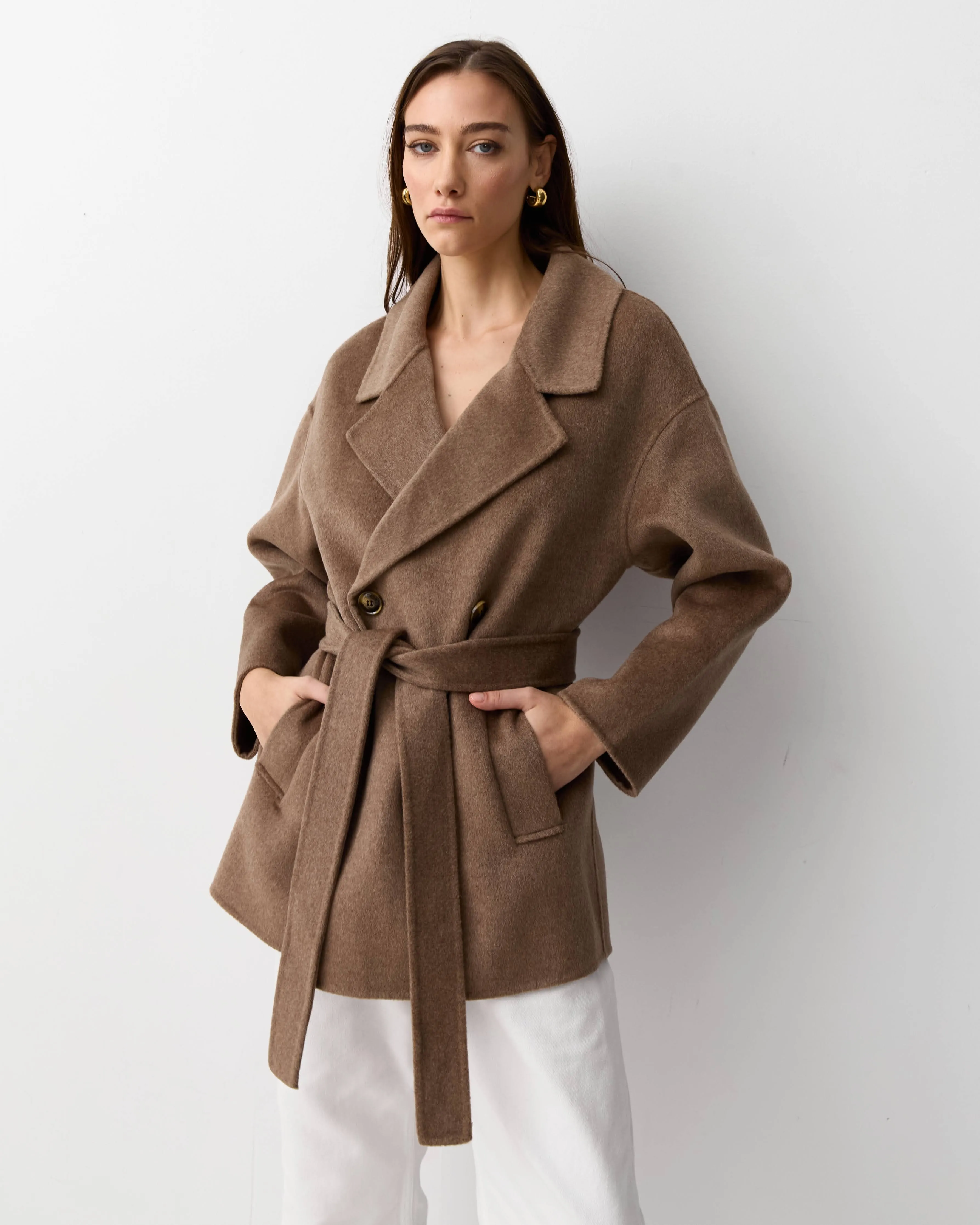 THE LONDON JACKET - CHOCOLATE MELANGE