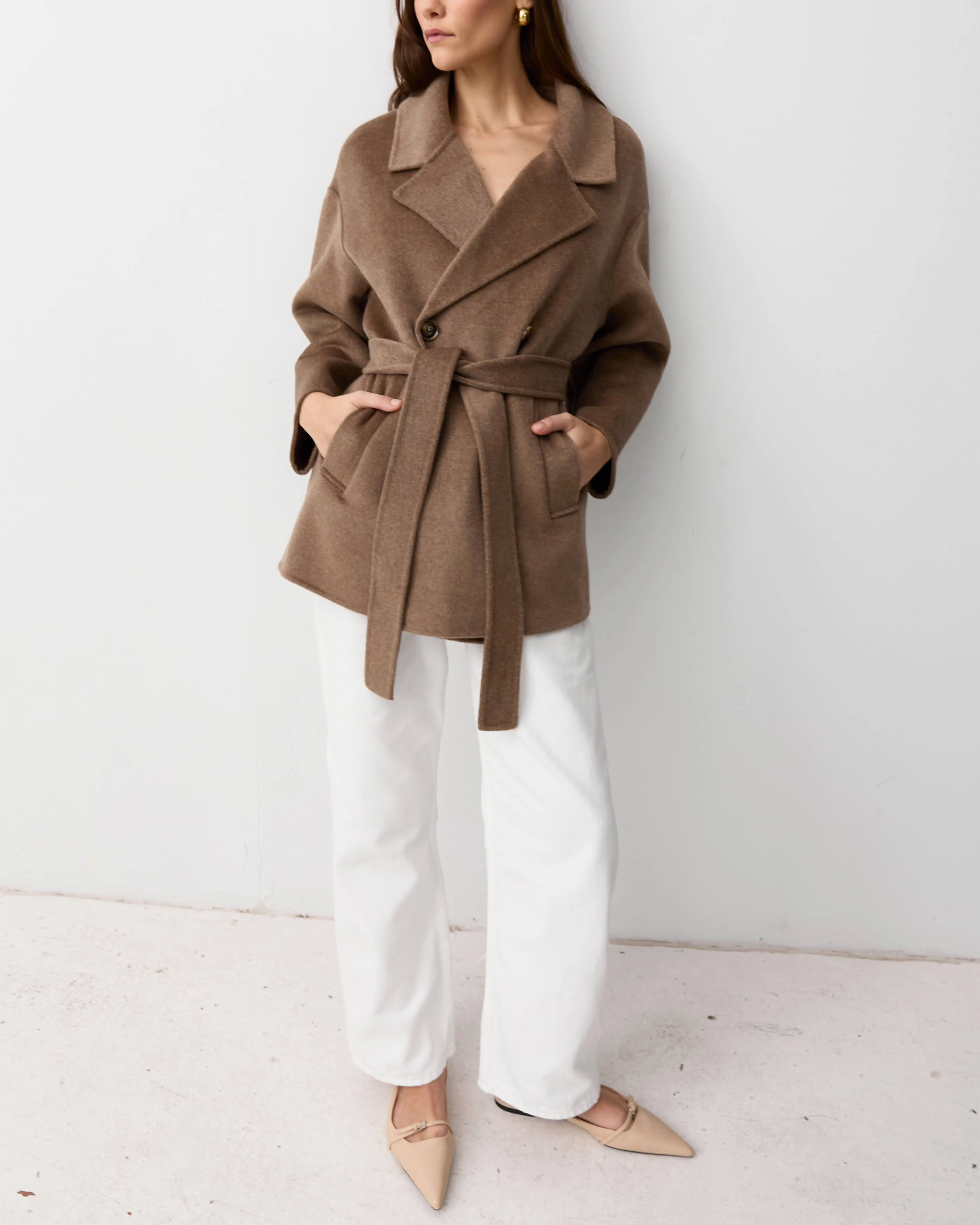 THE LONDON JACKET - CHOCOLATE MELANGE