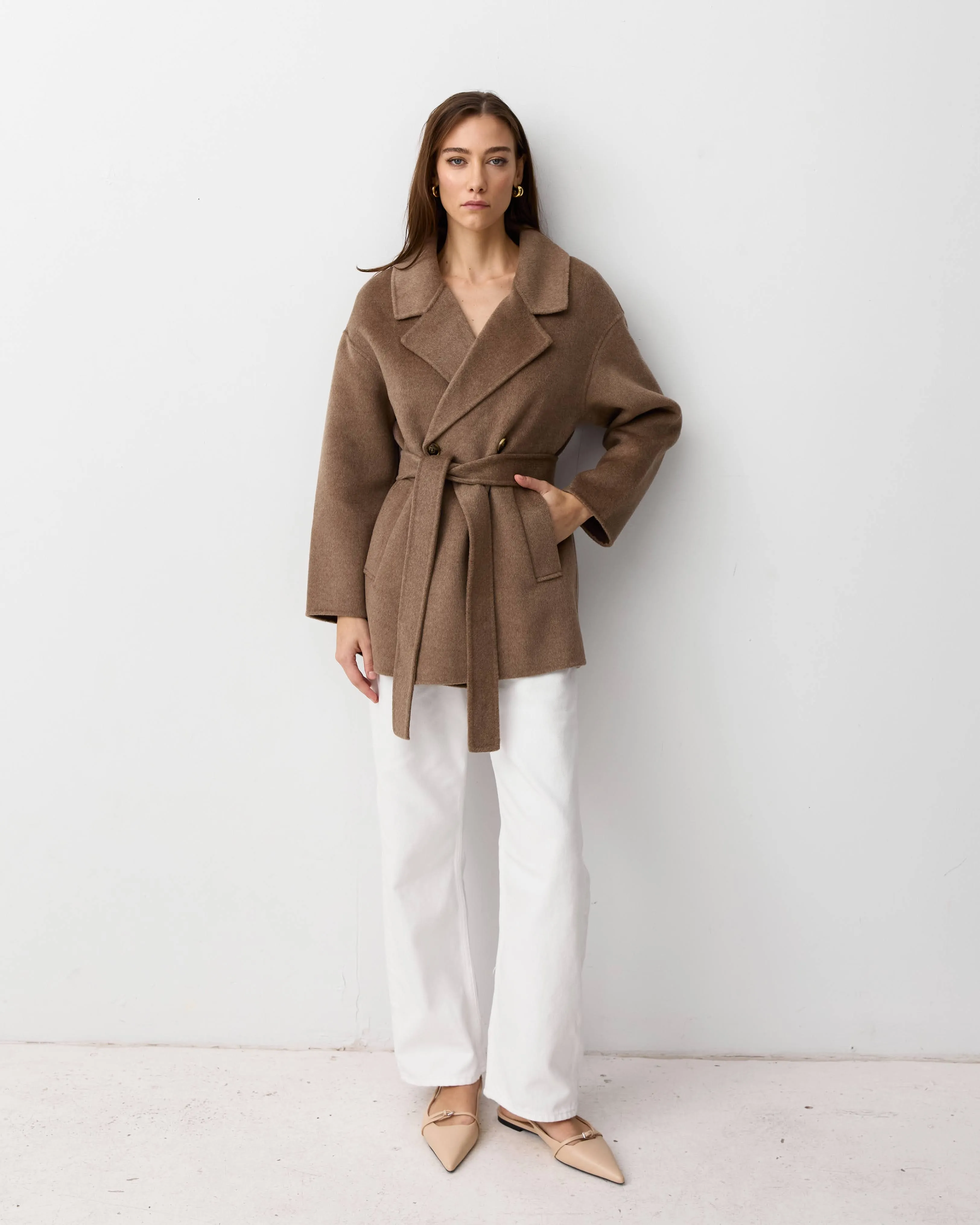 THE LONDON JACKET - CHOCOLATE MELANGE