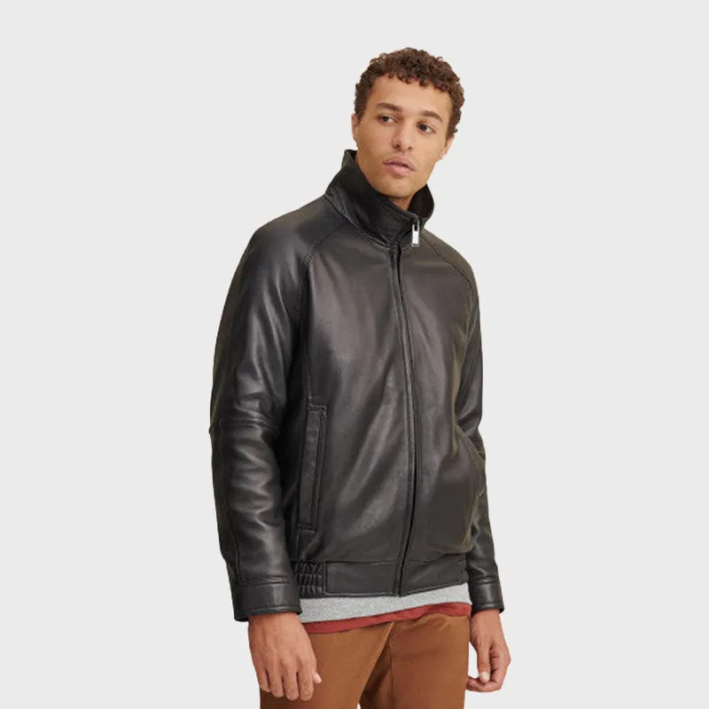 Thinsulate Lined Leather Bomber