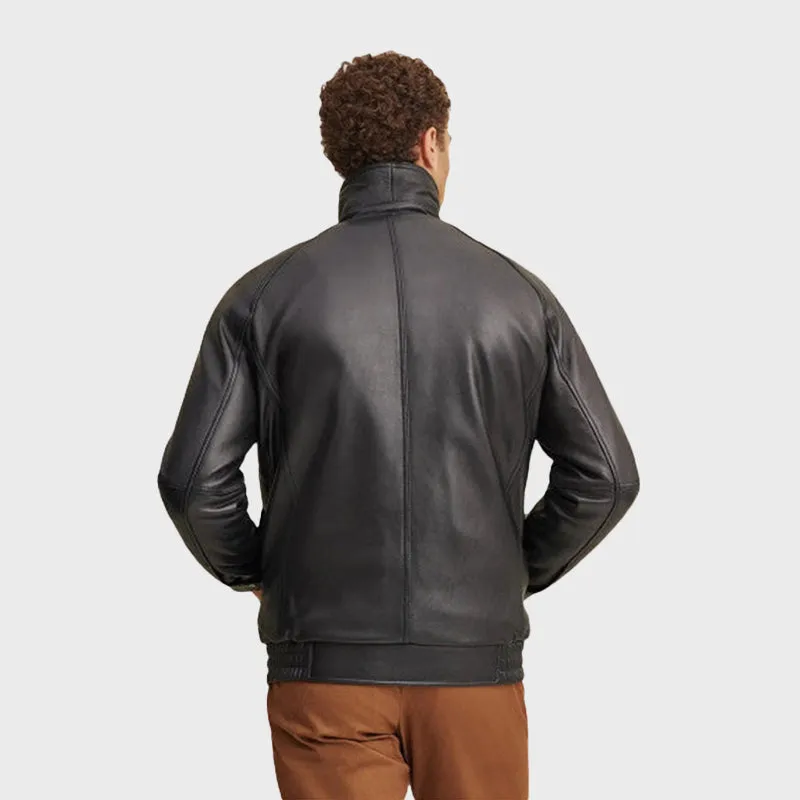 Thinsulate Lined Leather Bomber