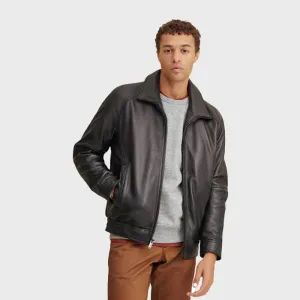 Thinsulate Lined Leather Bomber