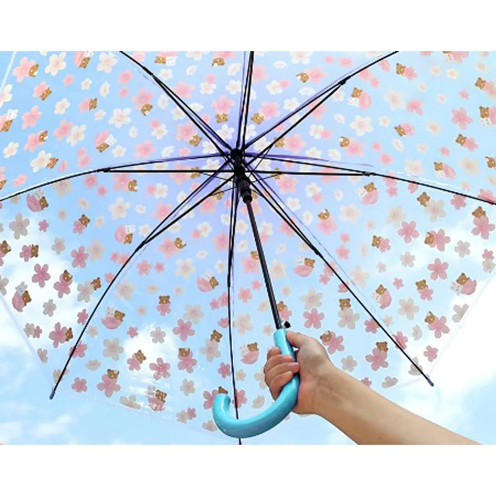 Transparent Blue Bunny Umbrella for Kids