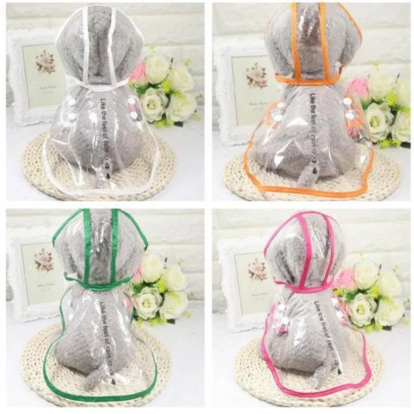TRANSPARENT DOG RAINCOAT JACKET
