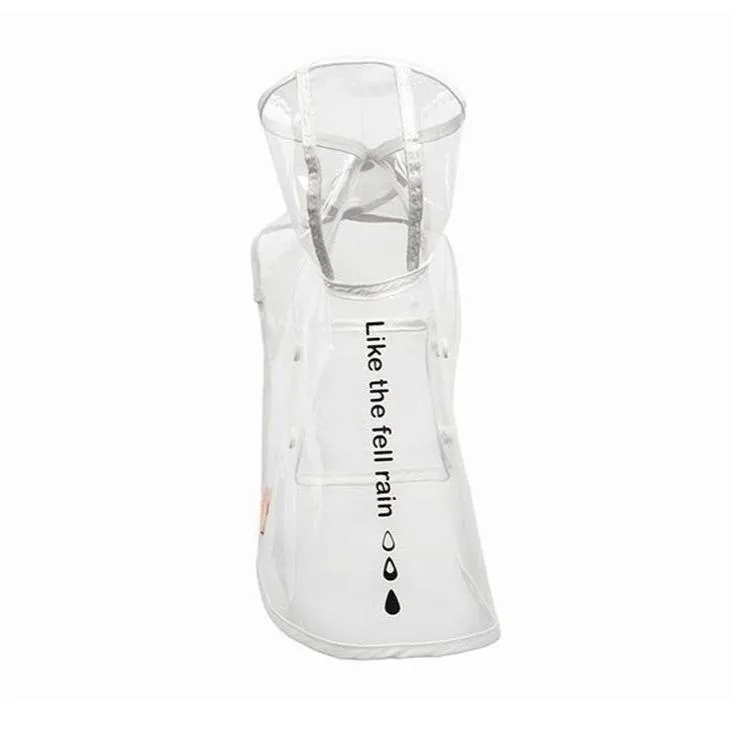 TRANSPARENT DOG RAINCOAT JACKET