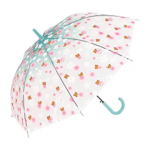 Transparent Green Bunny Umbrella for Kids