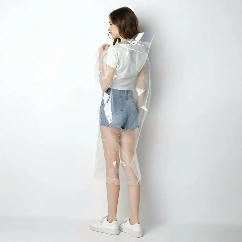 Transparent Raincoats With Hood For Men & Women