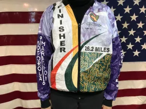 Tyvek by DuPont Vintage 2003 Motorola Marathon Texas Paper Pattern Bomber Jacket