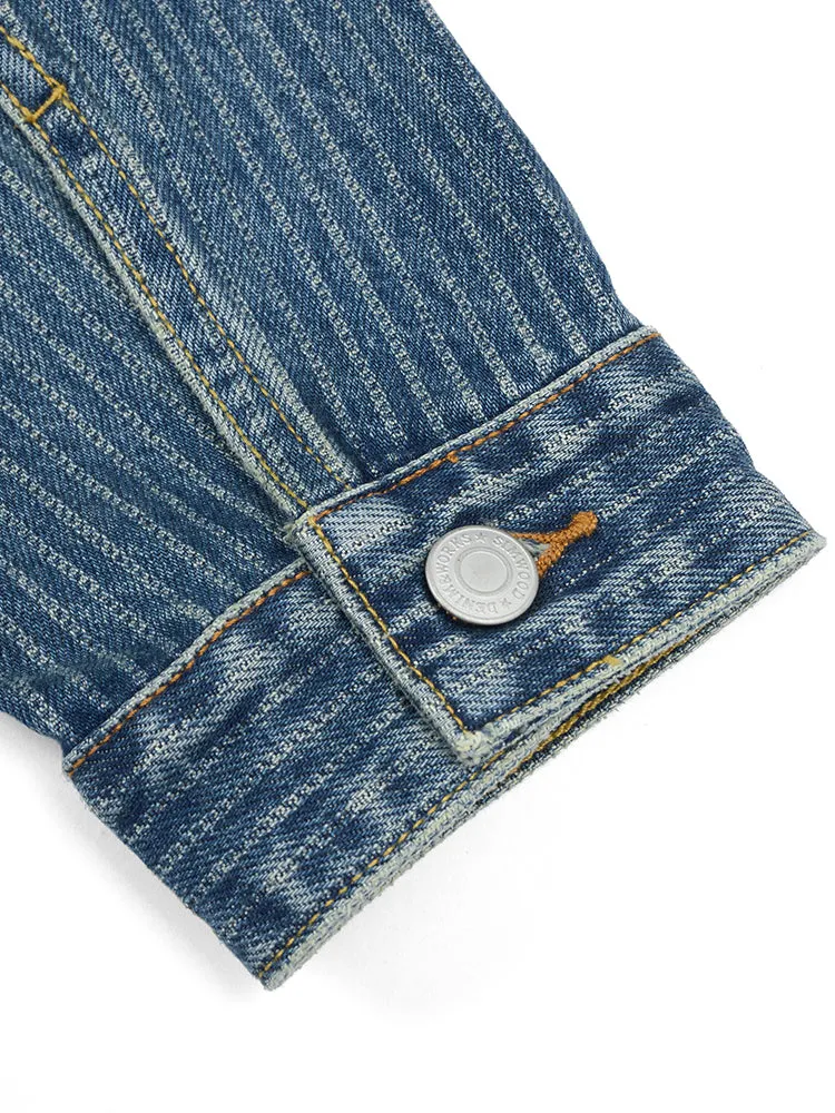 Vertical Striped Denim Jackets