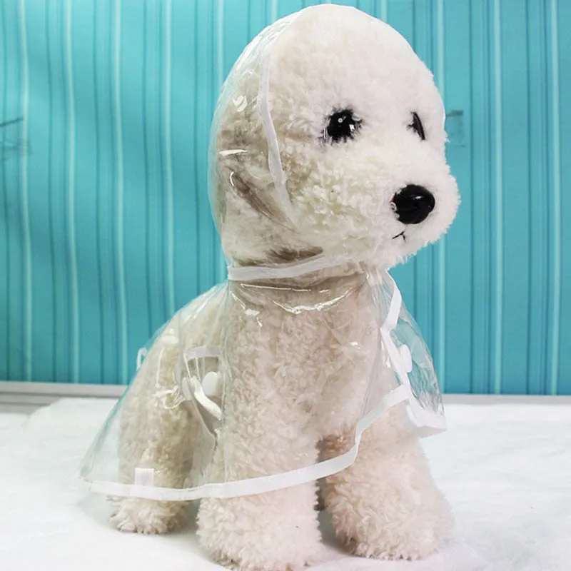 Waterproof Transparent Raincoats XS-XL Dog Raincoat Spring Summer Rain Coats Dog Light Clothes Pet Accessories Puppy Rain