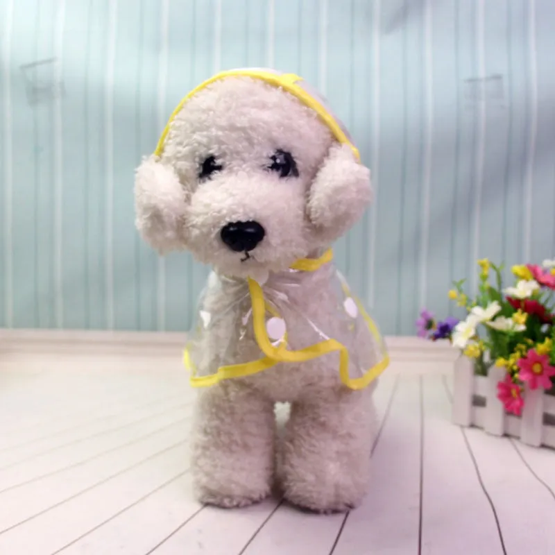 Waterproof Transparent Raincoats XS-XL Dog Raincoat Spring Summer Rain Coats Dog Light Clothes Pet Accessories Puppy Rain