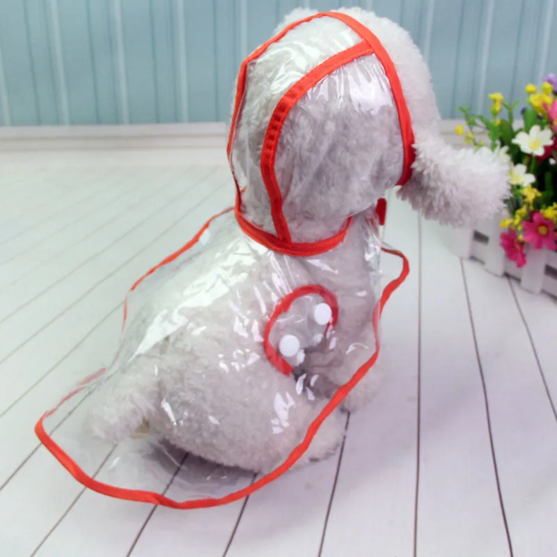 Waterproof Transparent Raincoats XS-XL Dog Raincoat Spring Summer Rain Coats Dog Light Clothes Pet Accessories Puppy Rain
