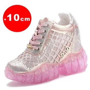 Women Sneakers Platform Bling Bling Crystal