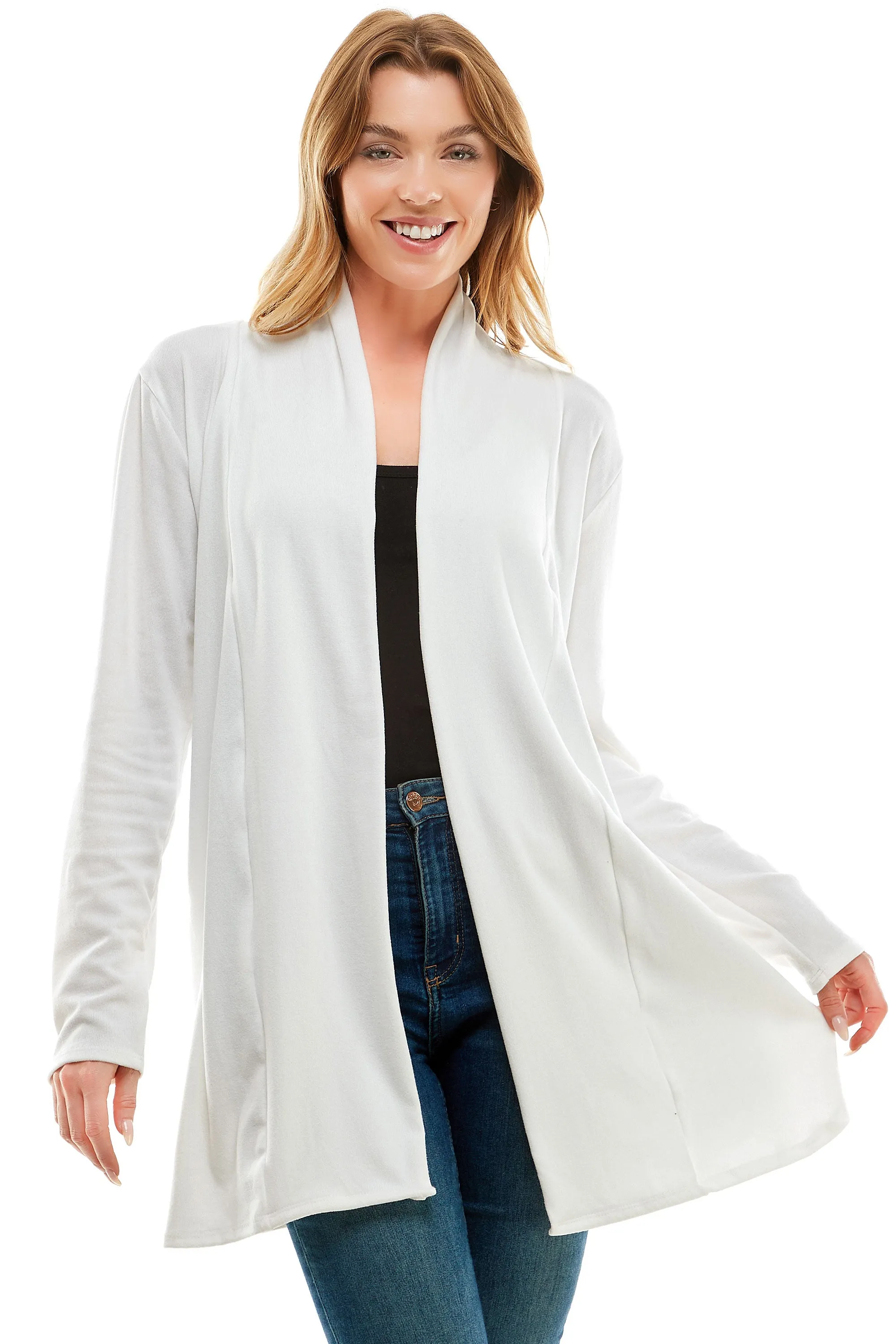 Women's Casual Lightweight Open Front Cardigans with Pockets