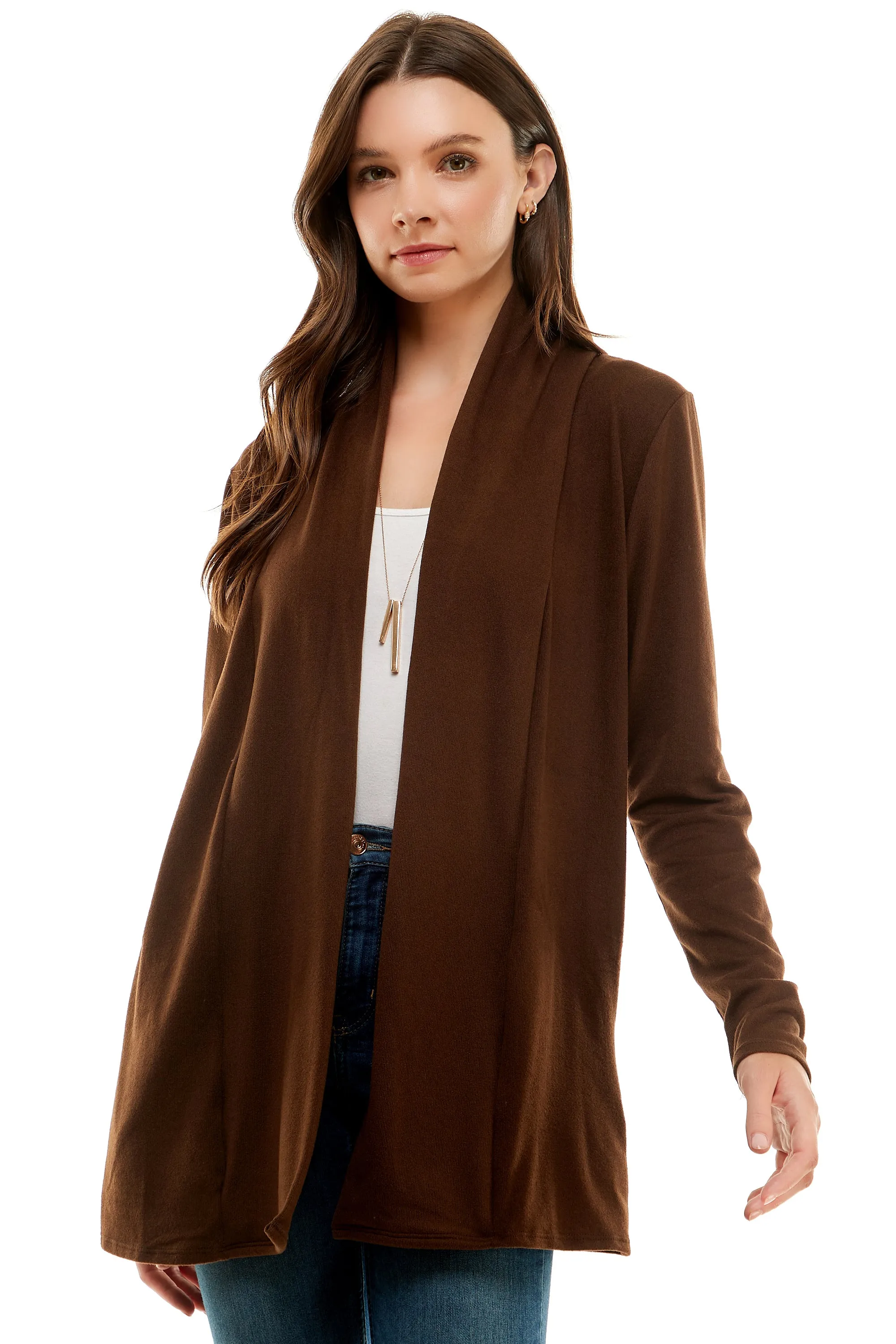 Women's Casual Lightweight Open Front Cardigans with Pockets