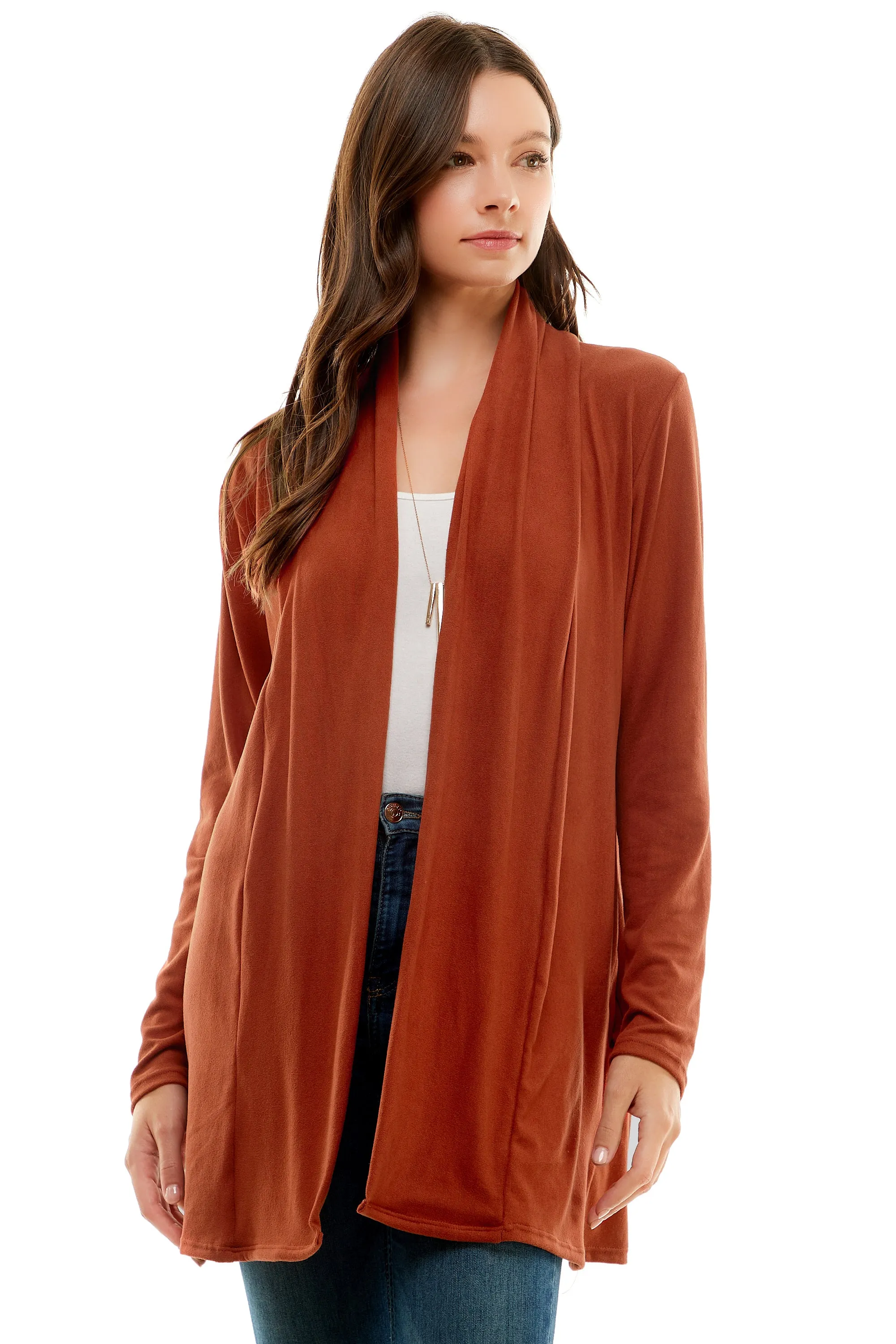 Women's Casual Lightweight Open Front Cardigans with Pockets