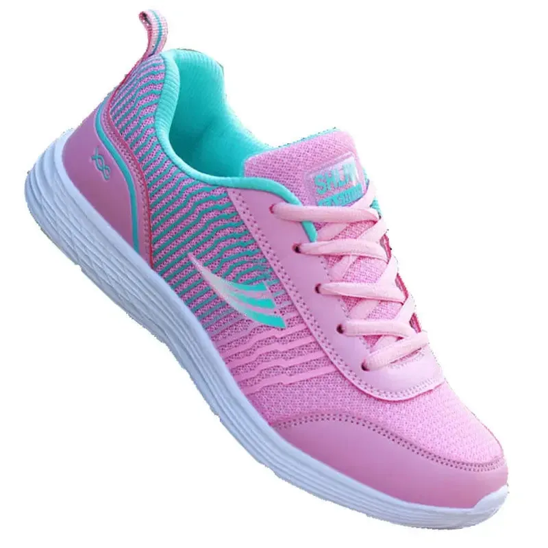 Women’s Casual Sports Sneakers – Breathable Flat Running Shoes