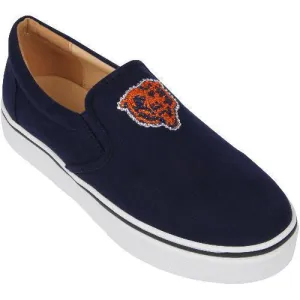 Women's Chicago Bears Cuce Navy Suede Slip On Shoe