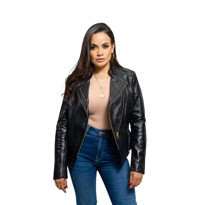 Zoey - Women's Fashion Lambskin Leather Jacket